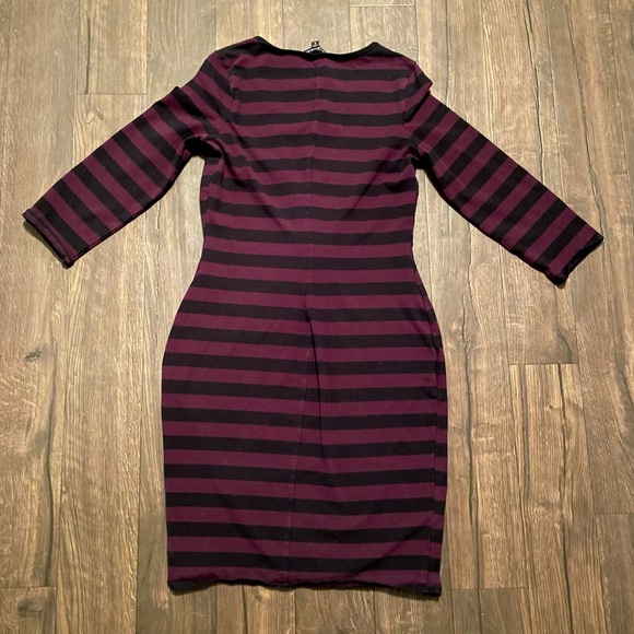 Striped Bodycon Dress | Express - Picture 4 of 5